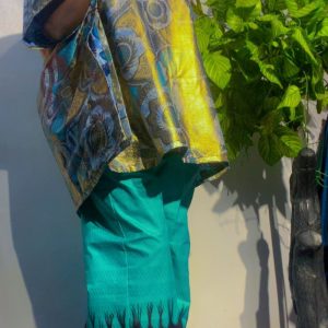 Top and palazzo trousers