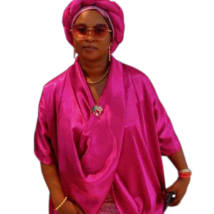 Pinky Curly Neck Top with matching head tie