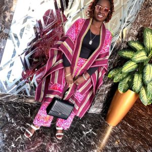 Crimry Adire Crepe Kimono