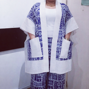Ankara Kimono with Asooke and trouser 1
