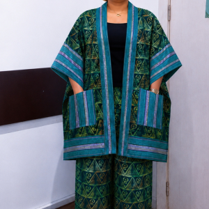 Ary Adire Crepe Kimono