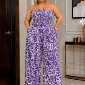 Abcy crepe adire jumpsuit