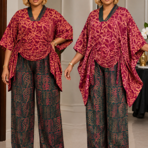 Aaet Adire Top and palazo trousers